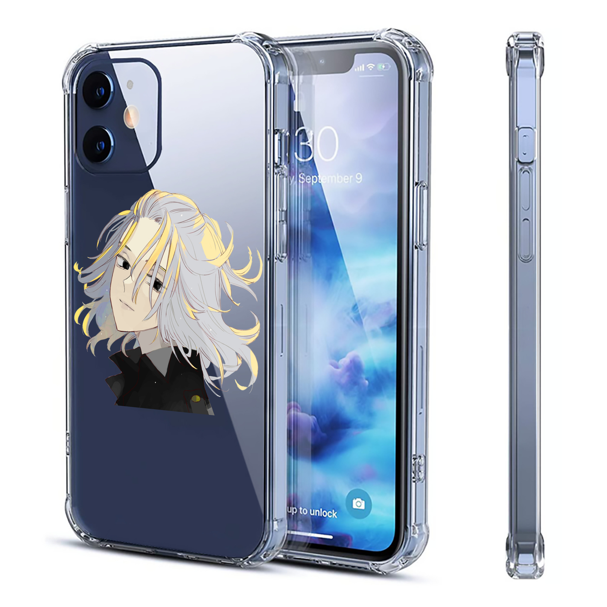 （画像用） 東京リベンジャーズ Tokyo Revengers 【iPhone 12シリーズ対応】透明スマホケース（クリアソフトケース）